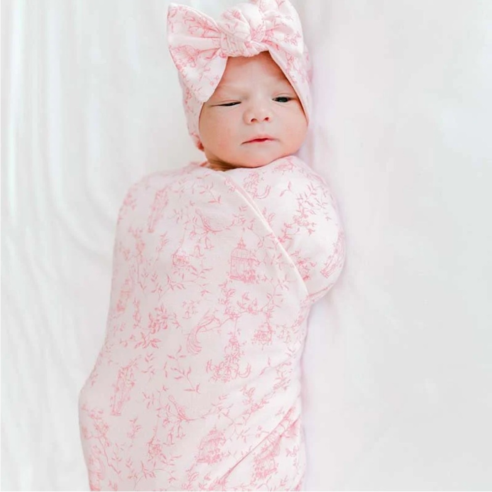 NWOT Mama Coco Swaddle and Headband Set